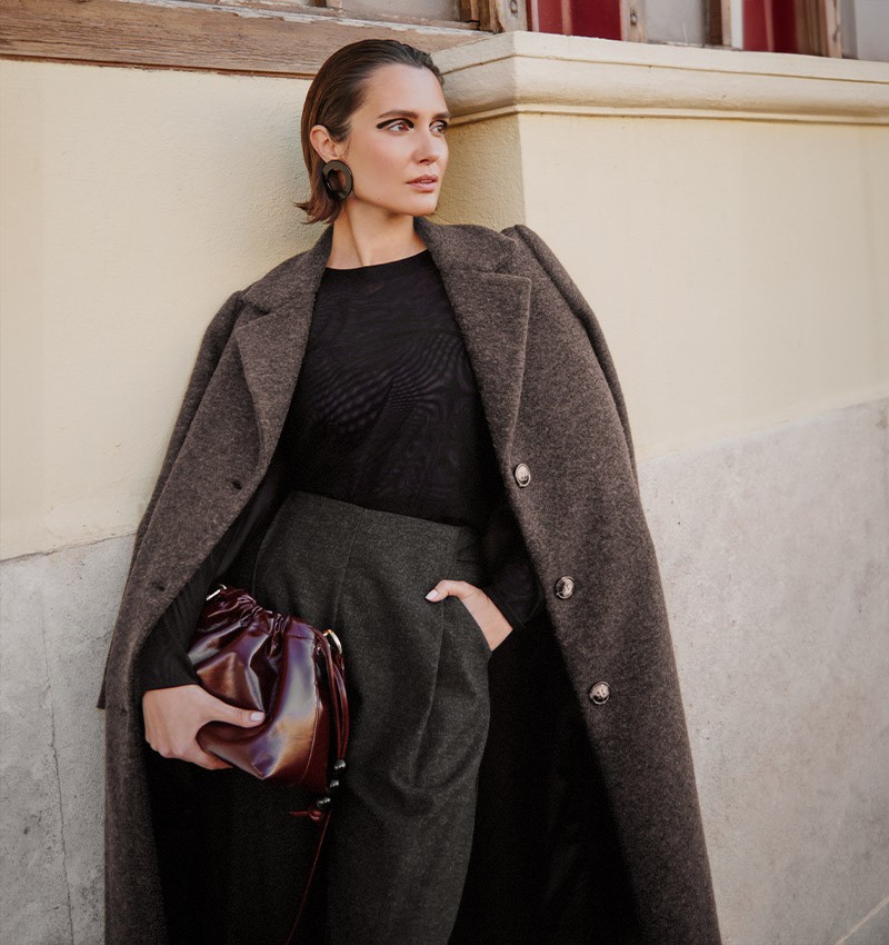 MANTEAU CUBANA TAUPE