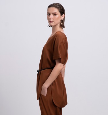 BLUSA BEIRU MARRON