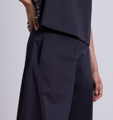 PANTALON PIPA NEGRO APAGADO