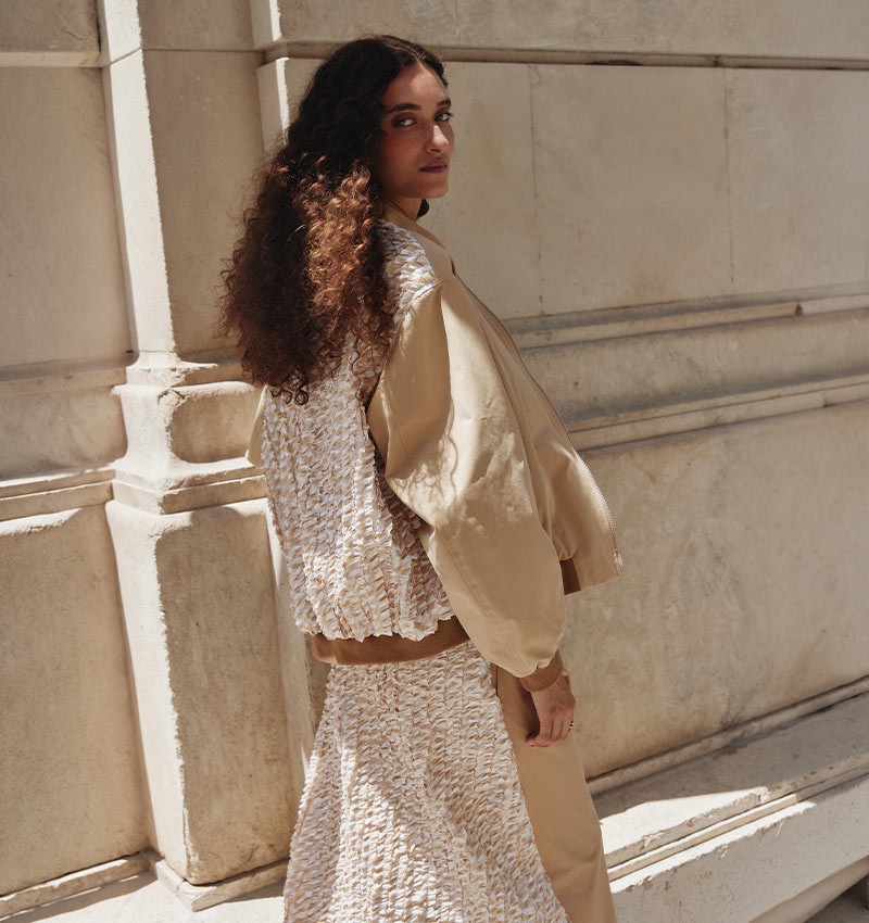 ABRIGO CHANTAL BEIGE